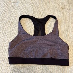 lululemon athletica Black and Gray Sports Bra